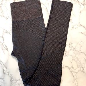 Athleta Brown with Sparkle Leggings